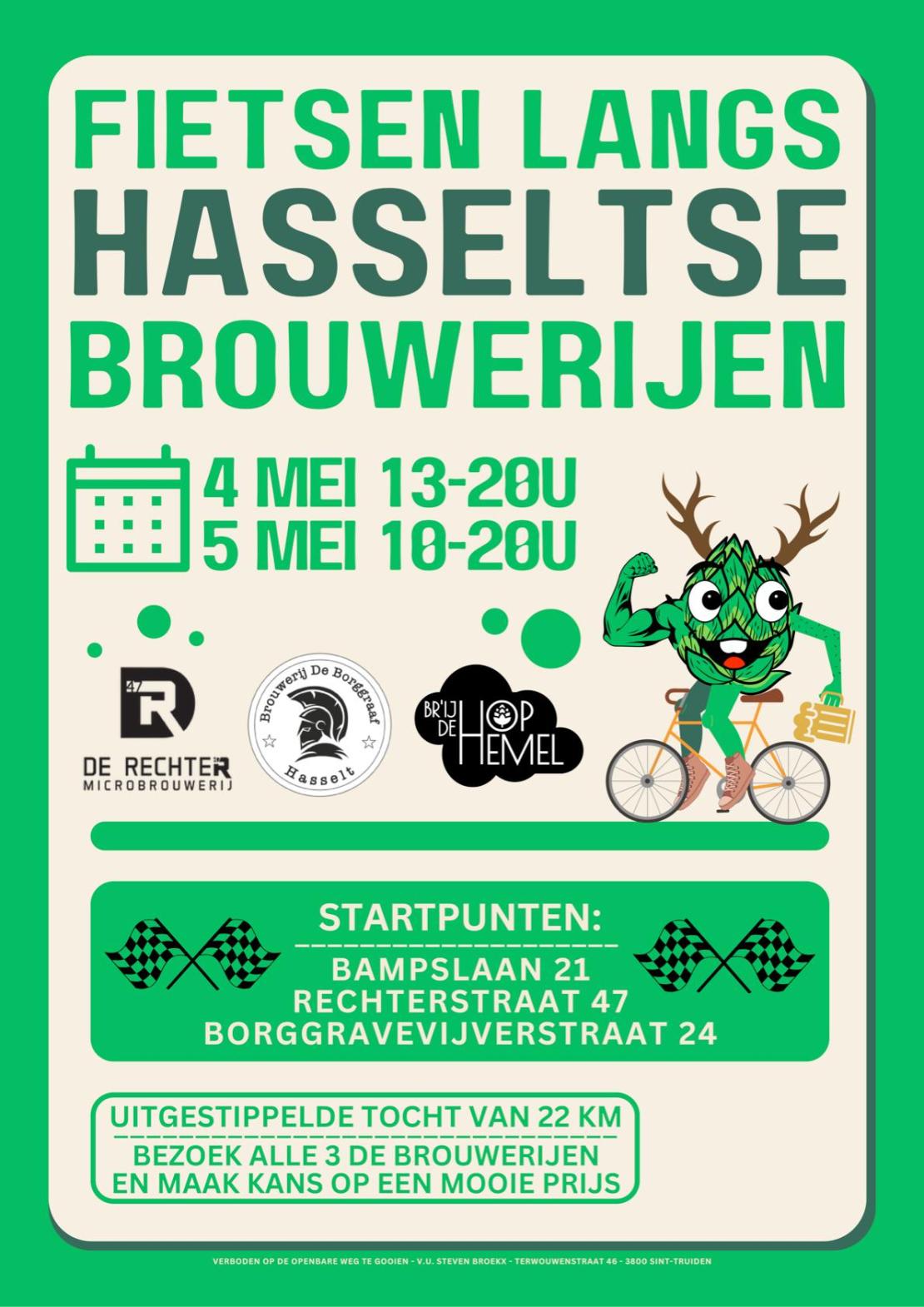 Fietsen langs Hasseltse brouwerijen